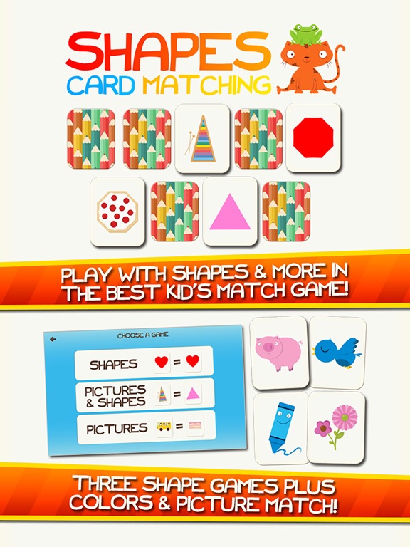 Shape Game Colors Free Preschool Games for Kids iPad screenshot 1 - Education app