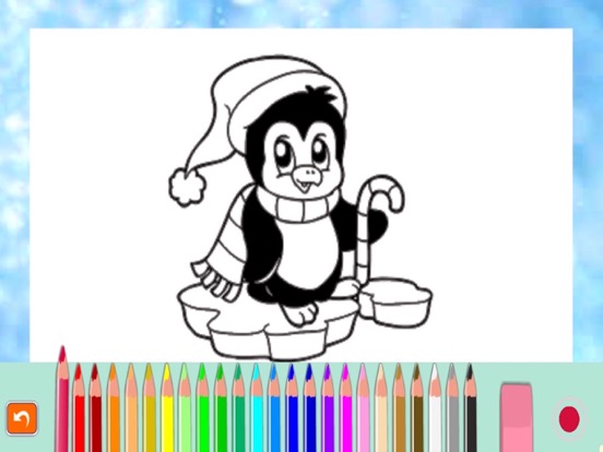 塗り絵の本 サンタクロース クリスマスツリー カートゥーン アプリ 子供向けのおすすめ画像5