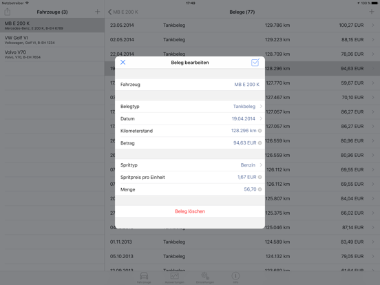 Screenshot #6 pour Meine Fahrzeuge