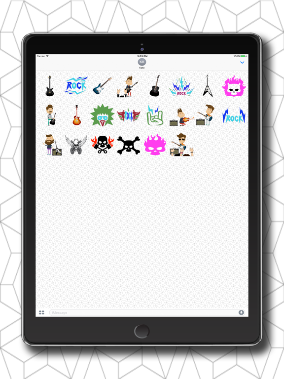 Screenshot #5 pour Animated Guitarist Stickers for Messaging