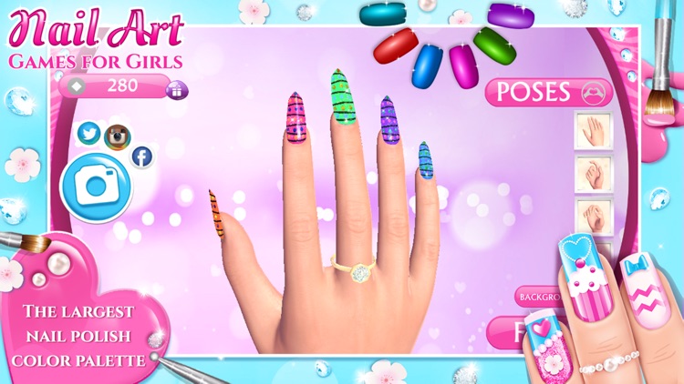 Nail Art Games for Girls: Top Star Manicure Salon screenshot-4