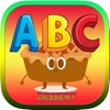 Icon ABC Food Dessert Words Reading Coloring Kids Games