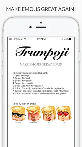 Game screenshot Trumpoji - Donald Trump Emoji Keyboard mod apk