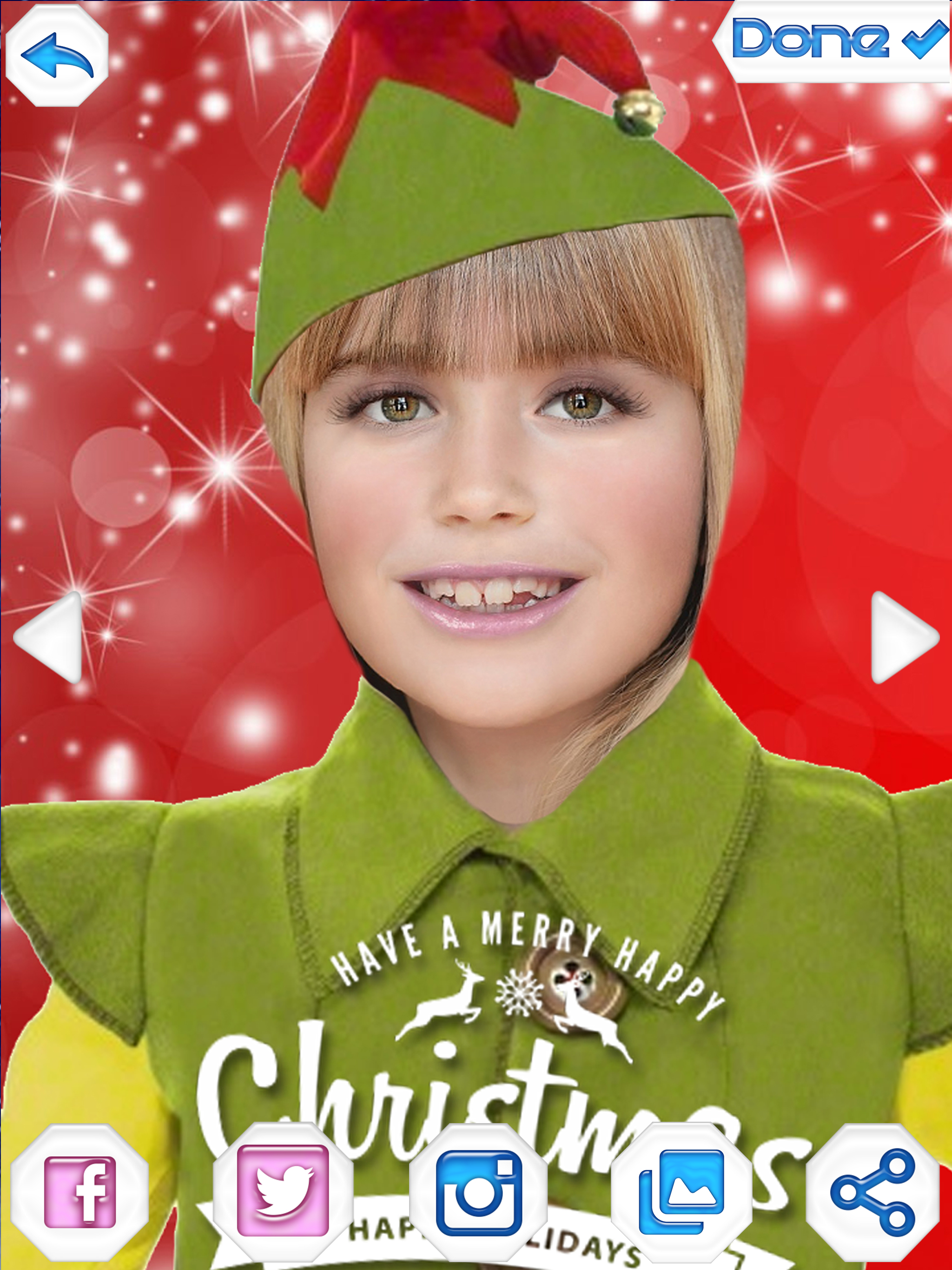 Elf Photo Booth – Christmas Camera Pic Stickers