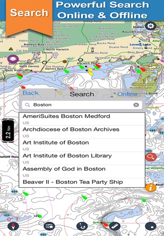 Massachussetts offline nautical chart for cruising screenshot 3
