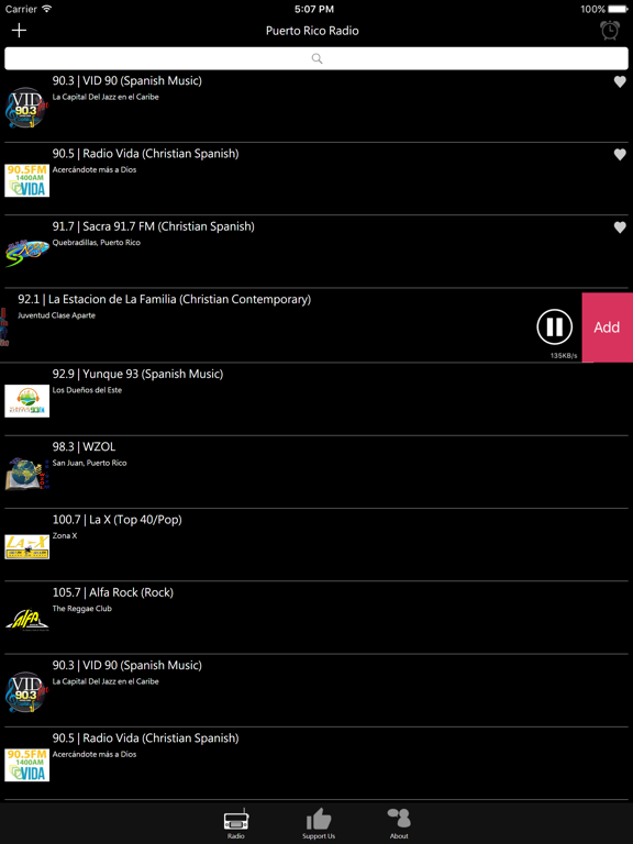 Puerto Rican Radio iPad screenshot 4 - Entertainment app