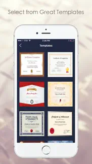 certificate maker transcript maker iphone screenshot 1