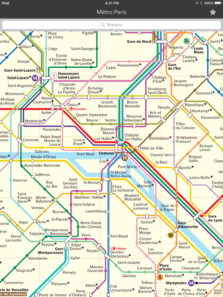 Métro:Paris - offline subway map & schedules screenshot 7