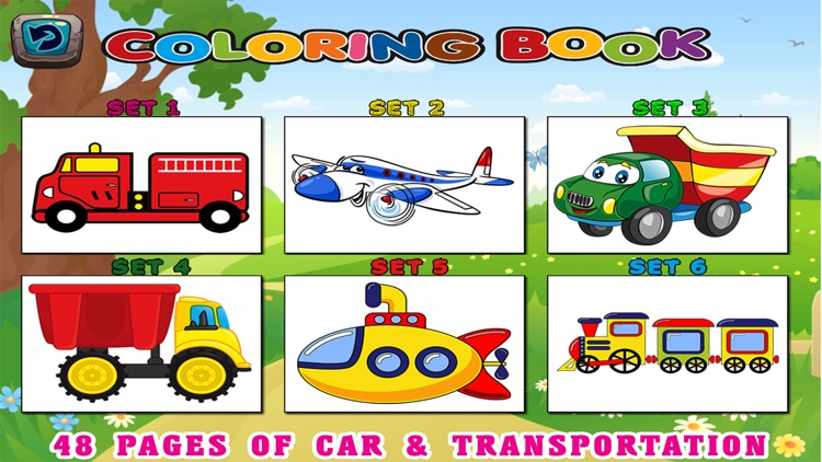 Kids Coloring Pages - Toddler Cars Transportation