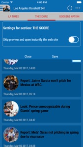 Los Angeles Baseball 24h screenshot #2 for iPhone