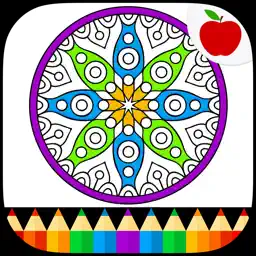 Mandalas Adult Coloring Book app icon