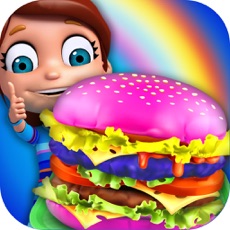 Activities of My Rainbow Burger Shop - Colorful Fast Food