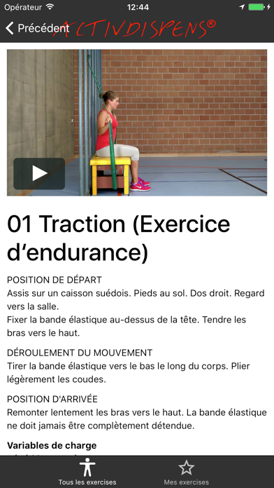 Screenshot #2 pour ACTIVDISPENS® -  Bouger malgré une dispense