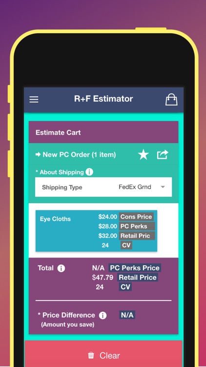 R+F Estimator (US Version)