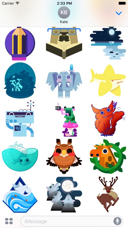 Geo Critters - Redbubble sticker pack