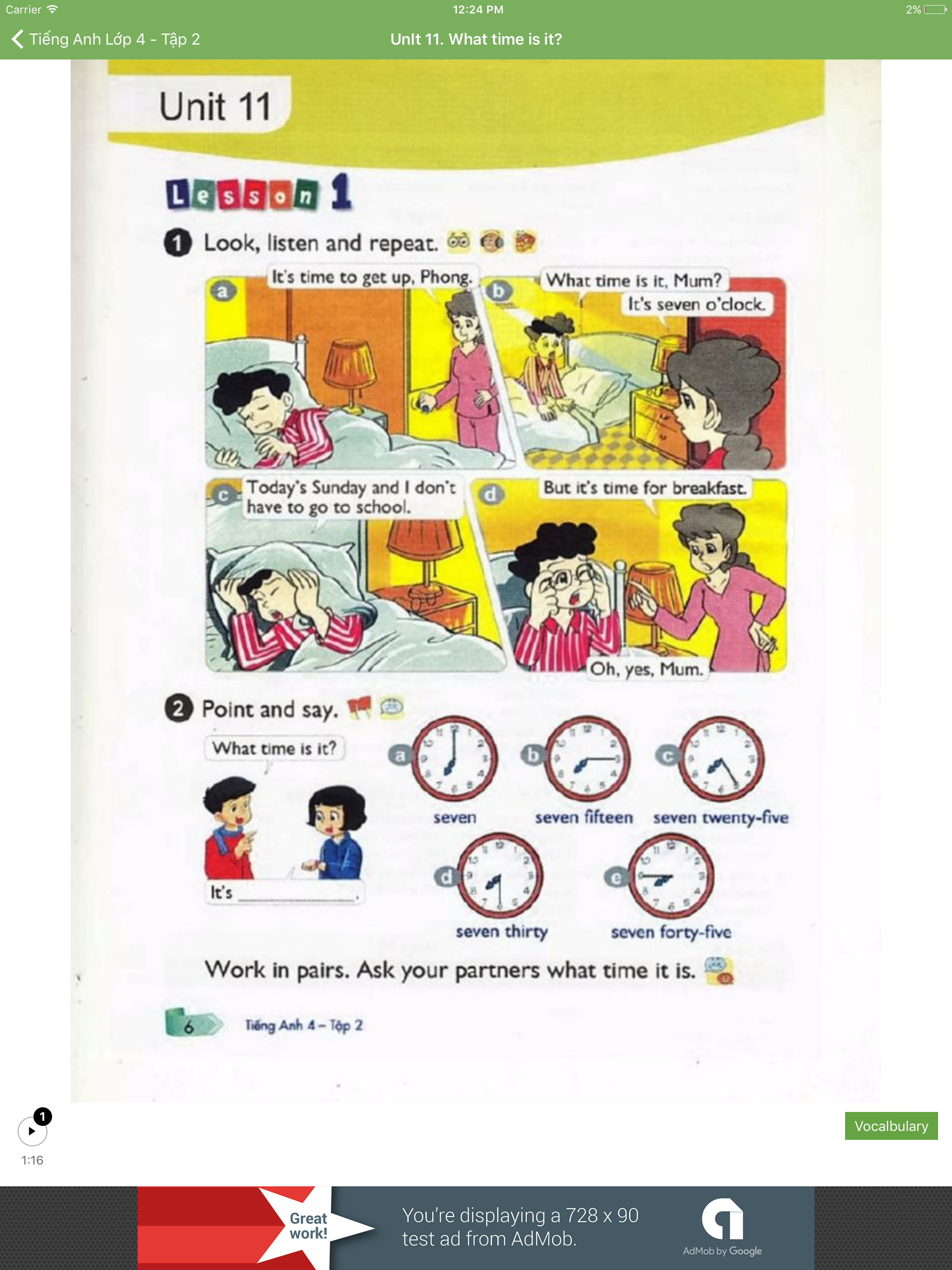 Tiếng Anh Lớp 4 - Tập 2 screenshot 6