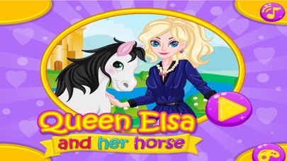 Queen Elsa And Her Horse Girl Games Screenshot