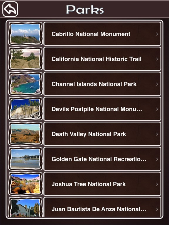 Screenshot #6 pour California National & State Parks