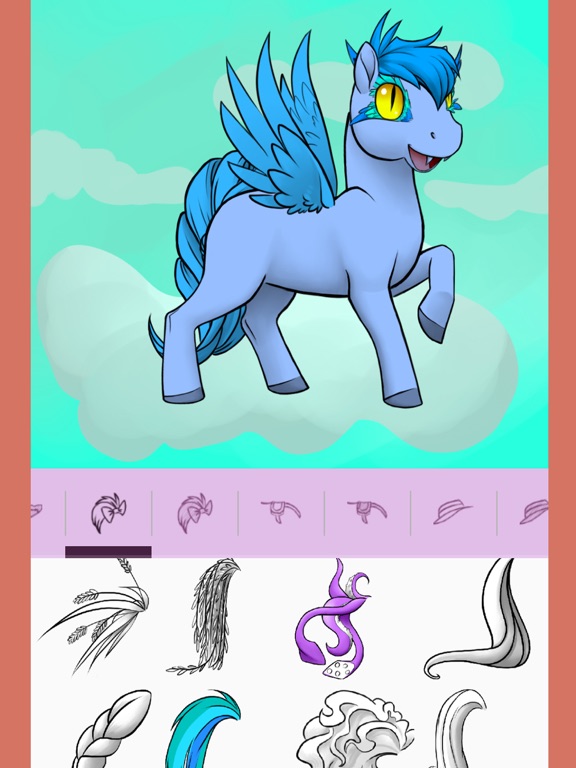 Avatar Maker: Pony 2 iPad screenshot 4 - Entertainment app
