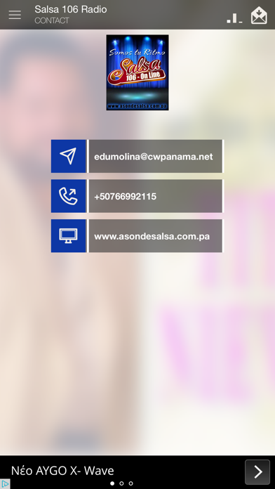 Salsa 106 Radio iPhone screenshot 4 - Music app