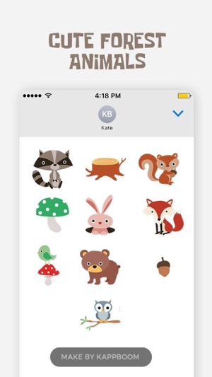 Cute forest animals Stickers(圖5)-速報App