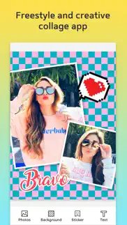 picture collage – add text to pics & photo editor iphone screenshot 1