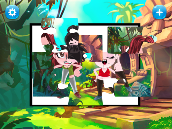 lovely little girls puzzle games iPad screenshot