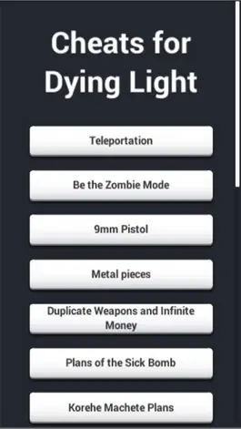 Game screenshot Cheats for Dying Light hack