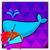 Coloring Book Drawing Dolphin  for kids games