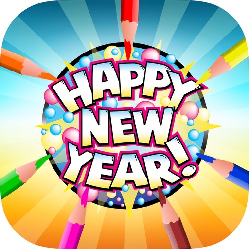 Happy New Year - Coloring Book for me & children icon