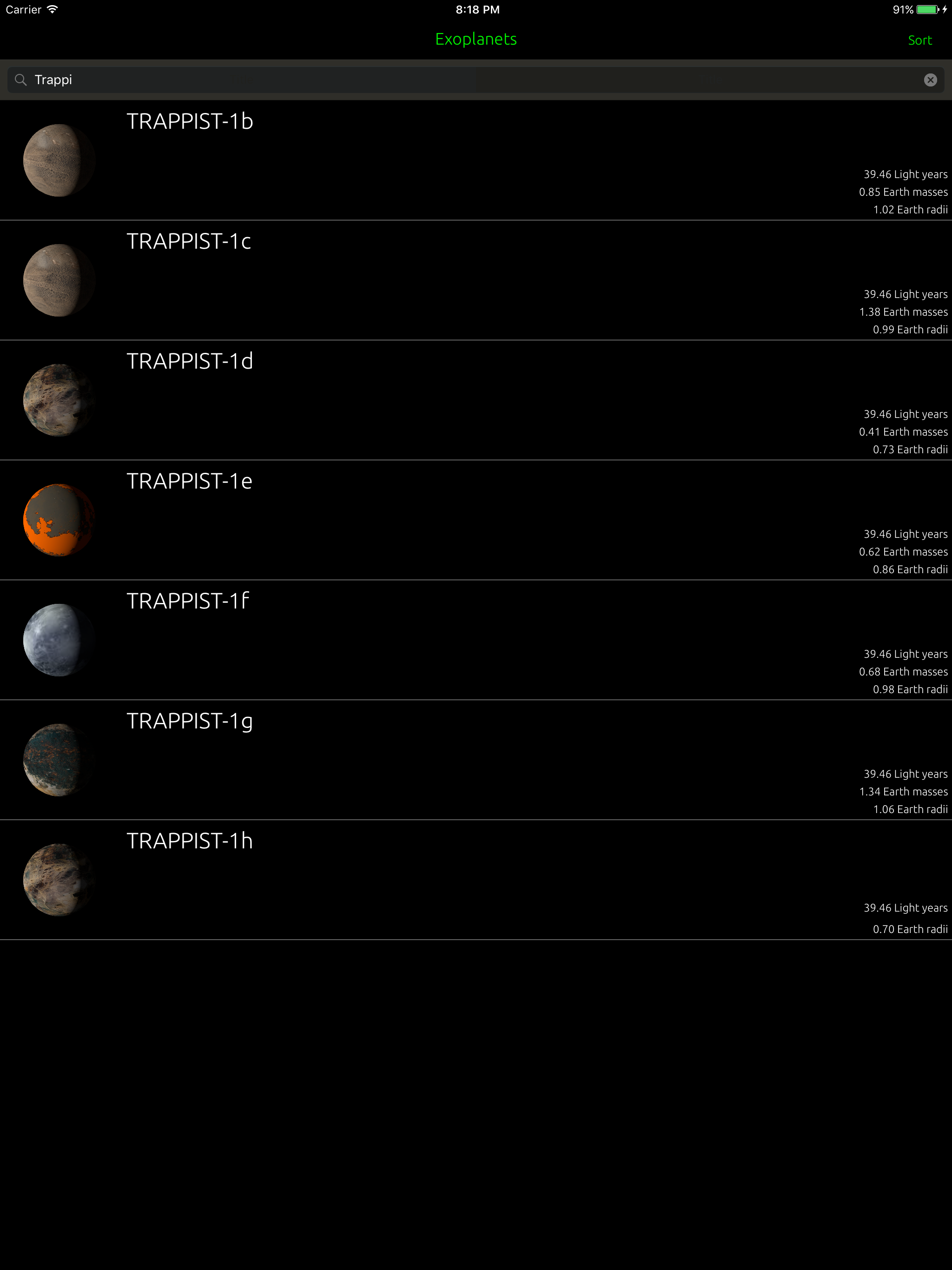 Exoplanets vs Earth screenshot 10