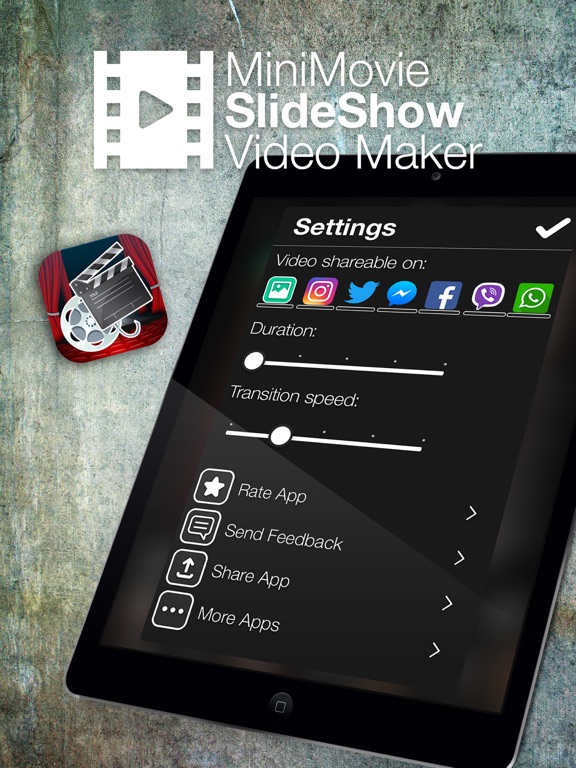 Screenshot #5 pour MiniMovie Diaporama Créateur de Vidéo