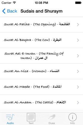 Quran Audio And Text Pro screenshot 3