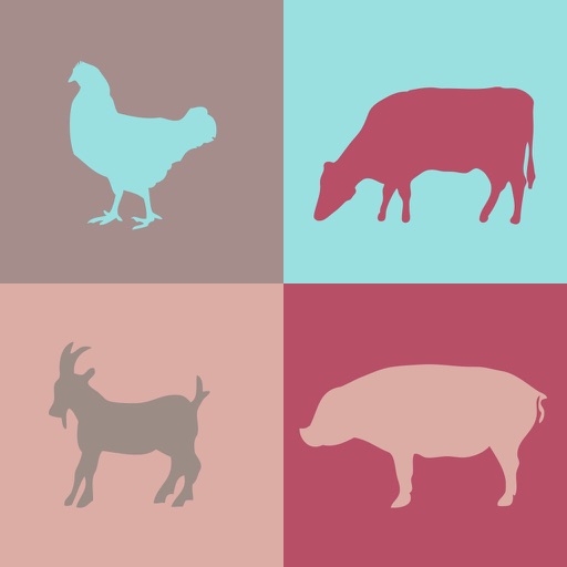 Smart Cubes: farm animals puzzle game for kids icon