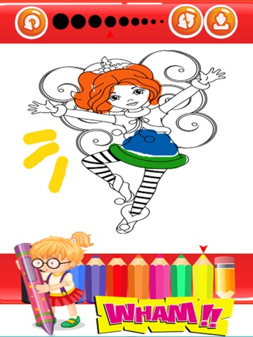 Princess Fairy and Mermaid Coloring Pages For Girlのおすすめ画像2