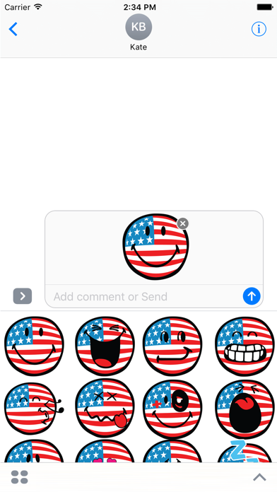 Screenshot #1 pour Smiley American Flags