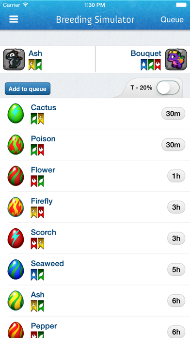 Breeding Guide for DragonVale screenshot 2