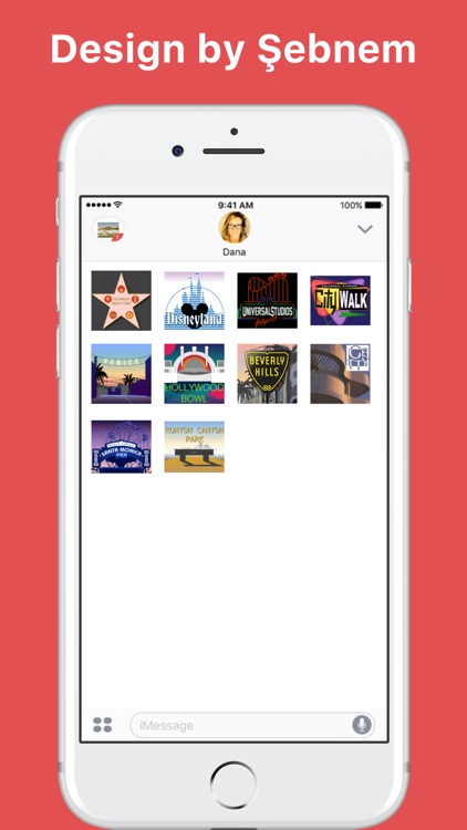 LA Landmarks stickers by Şebnem Özkanem