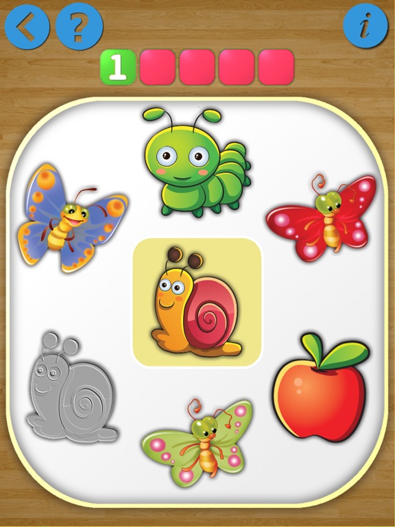 Puzzles shadow. Little bugs. For little babysのおすすめ画像4