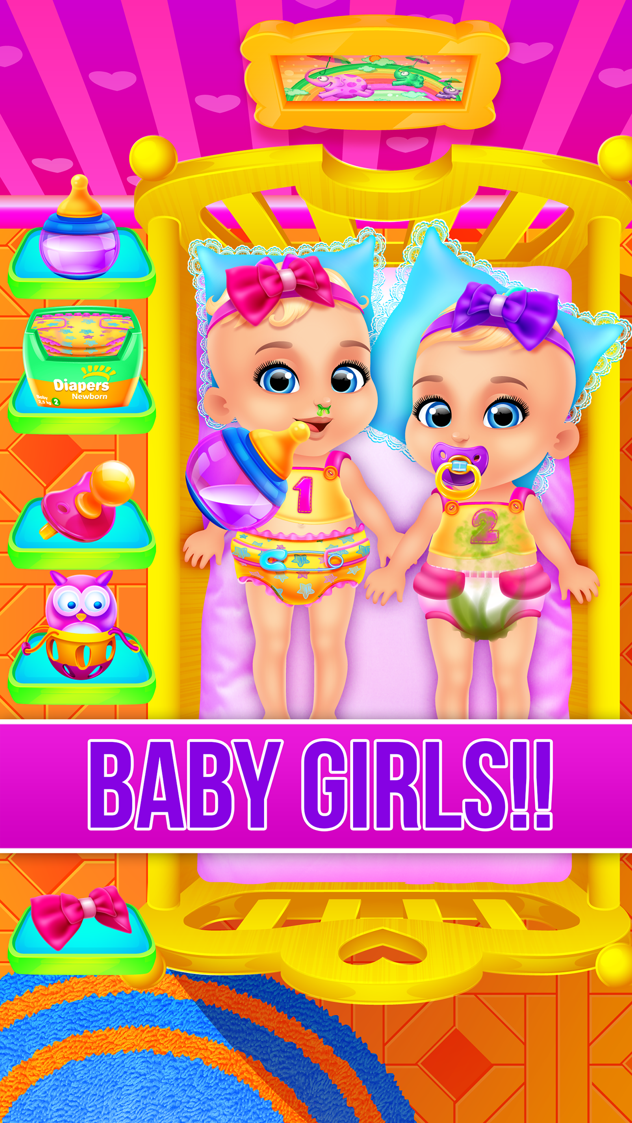 Mommy's Triplets Baby Story - Makeup & Salon Games
