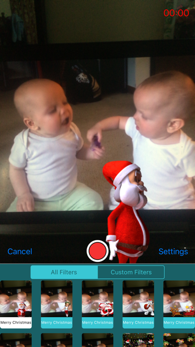 Screenshot #3 pour Video Filters - Christmas Dancing - Facee Time