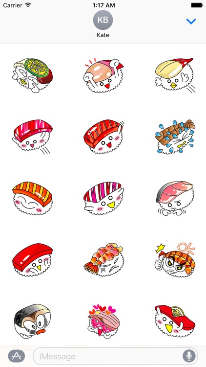 Many Sushi Emoji Sticker