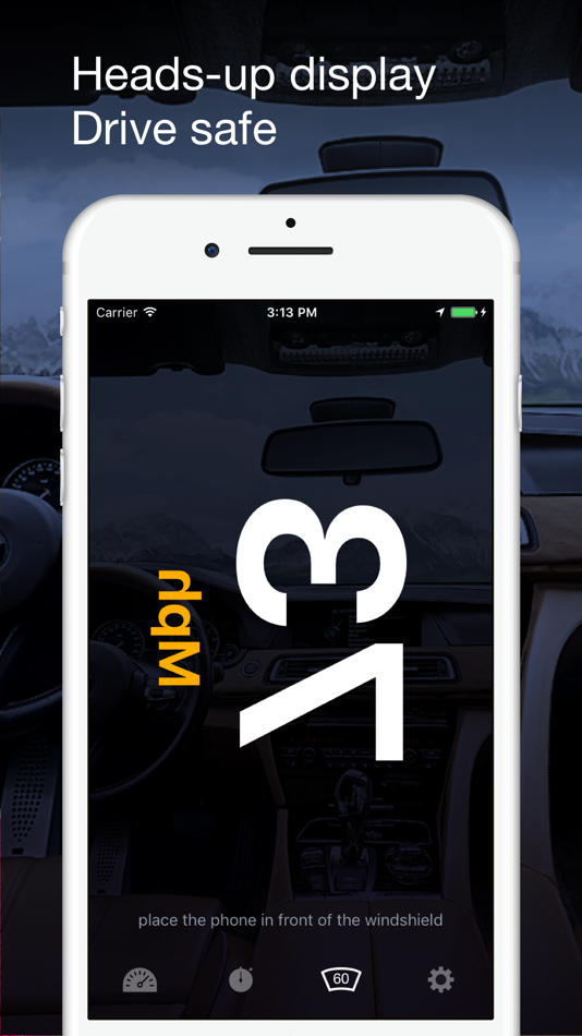 #3. Speedometer GPS: HUD, Car Speed Tracker, Mph Meter (iOS) By: Denis Prokopchuk