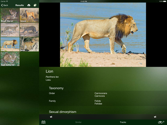 Mammal Guide of Southern Africa iPad app afbeelding 3