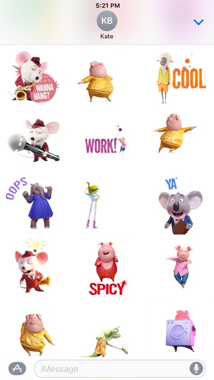 Sing Movie Stickers
