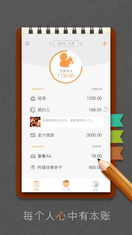 松鼠记账单-口袋随手记录的钱包管家