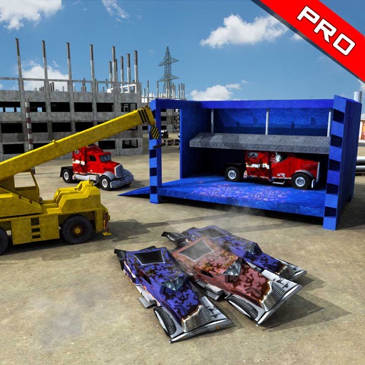 Monster Truck Crusher Crane Simulator 3D: PRO