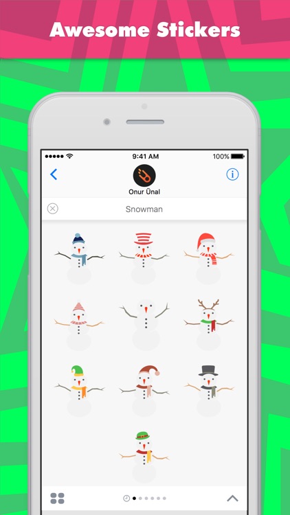 Snowman stickers by Onur Ünal