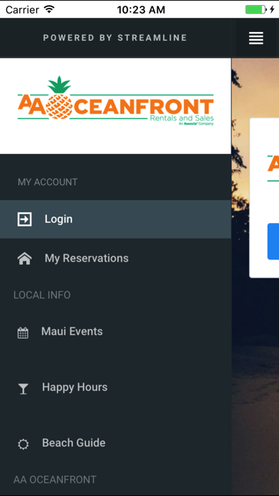 Screenshot #1 pour AA Oceanfront Vacation Guide