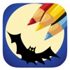 Tiny Bat Coloring Page Game For Kids Edition